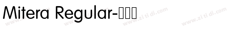 Mitera Regular字体转换